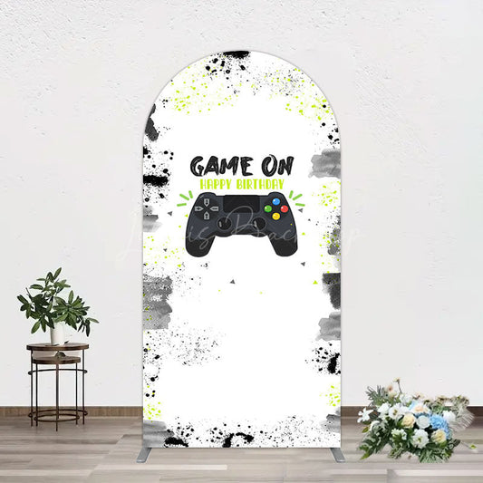 Lofaris Game On Happy Birthday Sweet Simple Arch Backdrop