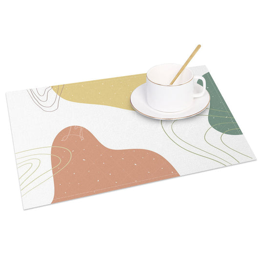 Lofaris Geometries Pattern Fine Art Boho Set of 4 Placemats