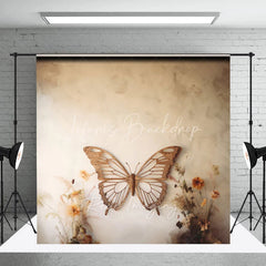 Lofaris Giant Wooden Butterfly Headboard Backdrop Boho Dried Flower Photography Background