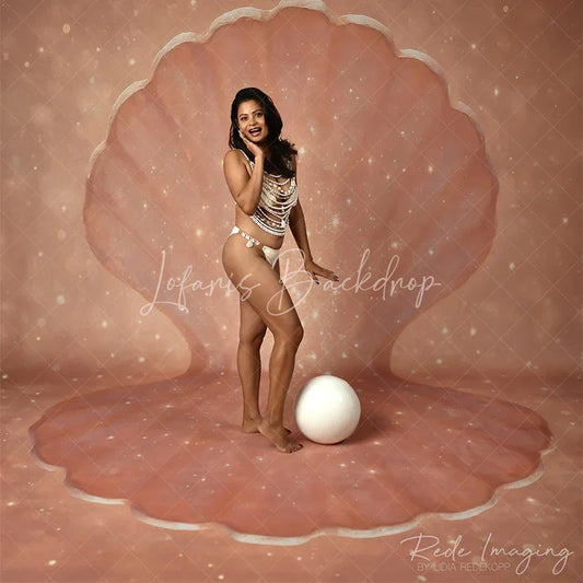 Lofaris Glitter Bokeh Open Clamshell Photo Sweep Backdrop