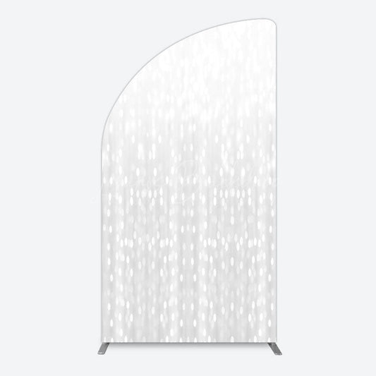 Lofaris Glitter Grey Bokeh Simple Photography Half Moon Arch Backdrop