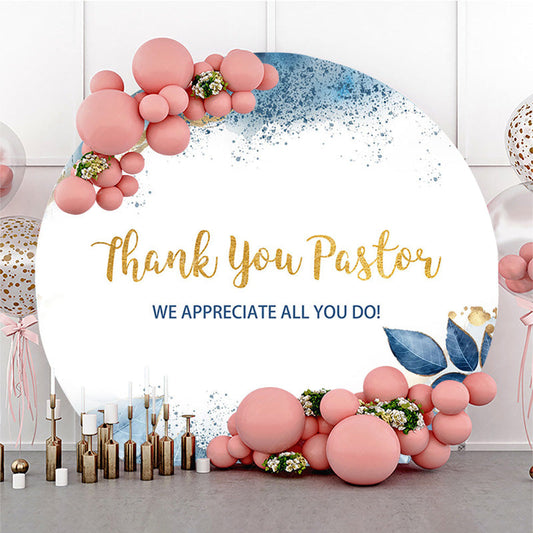 Lofaris Glitter Thanks Pastor Round Dance Party Backdrop