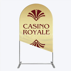 Lofaris Gold Casino Royale Inspired Arch Backdrop James Bond 007 Themed Party Decor Art Deco Adult Birthday