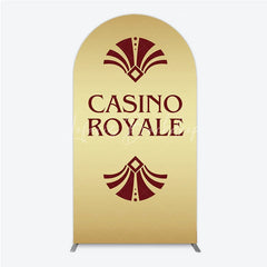 Lofaris Gold Casino Royale Inspired Arch Backdrop James Bond 007 Themed Party Decor Art Deco Adult Birthday