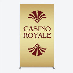 Lofaris Gold Casino Royale Inspired Rectangle Backdrop James Bond 007 Themed Party Decor Art Deco Adult Birthday