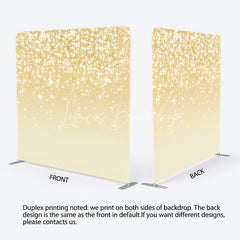 Lofaris Gold Glitter Tension Fabric Backdrop Shining Sparkles Bokeh Decor Luxury Abstract Theme Background for Prom Party