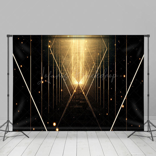 Lofaris Gold Thread Sacred Way Bokeh Photography Backdrop