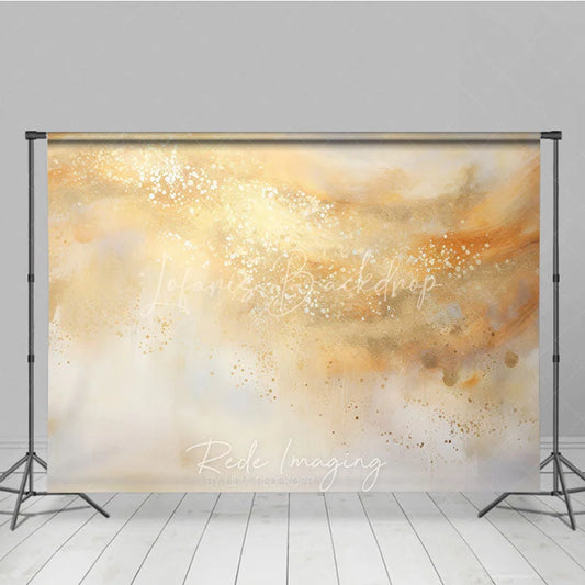 Lofaris Golden Abstract Texture Photography Backdrop Elegant Artistic Portrait Background for Events