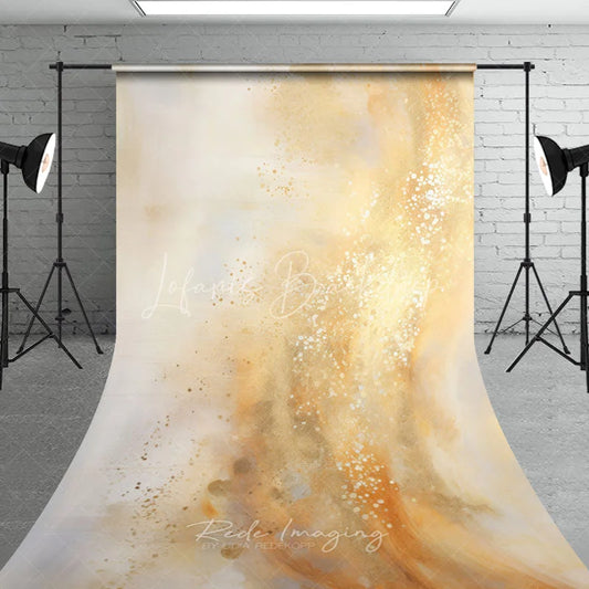 Lofaris Golden Abstract Texture Sweep Backdrop Elegant Artistic Portrait Background for Professional Photography