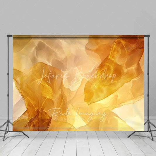 Lofaris Golden Flowing Abstract Fluid Texture Backdrop Elegant Light Photography Background Modern Party Decor