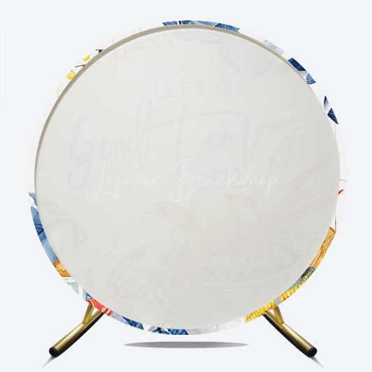 Lofaris Good Times Boil Crawfish Birthday Round Backdrop