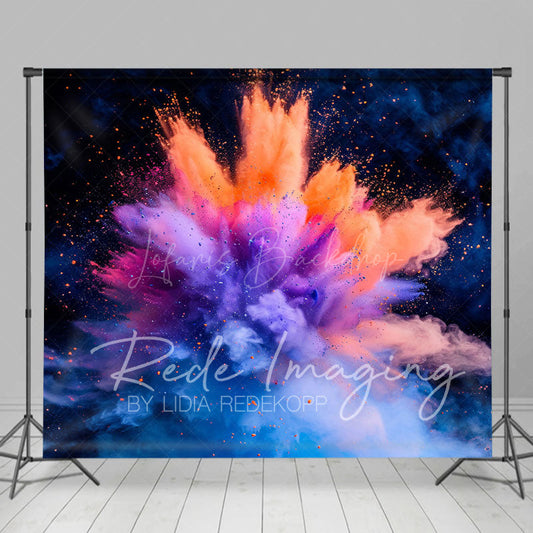 Lofaris Gorgeous Colorful Powder Burst Abstract Photo Backdrop