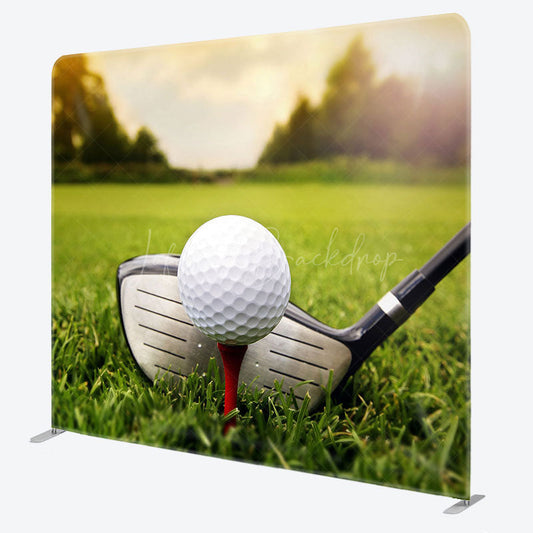 Lofaris Grassland Golf Shot Moment Sport Pillow Cover Backdrop