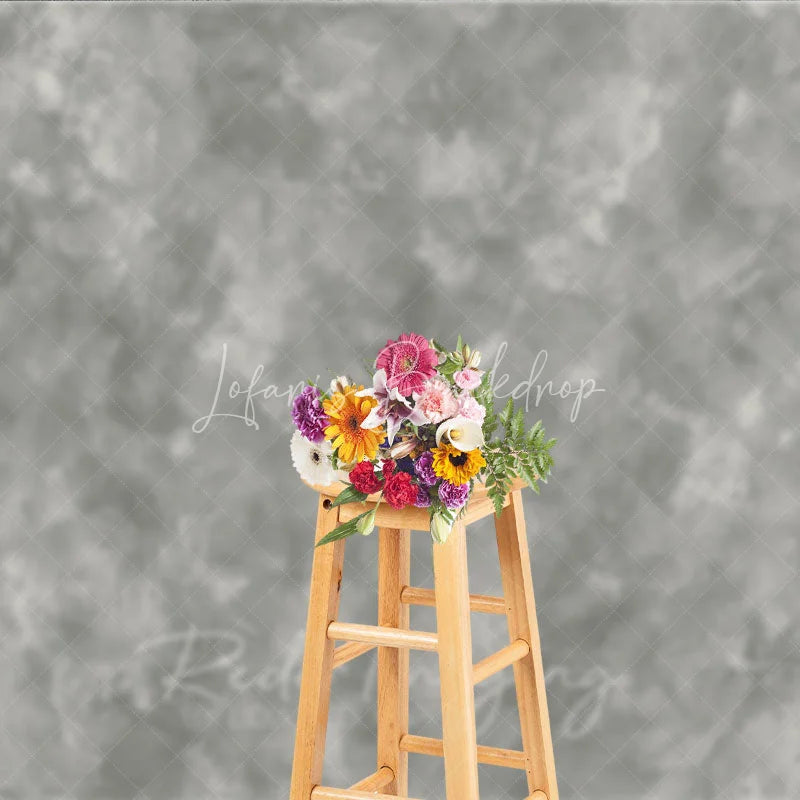 Lofaris Gray Abstract Textured Photography Backdrop Distressed Concrete Plaster Wall Background for Professional Photo Studio