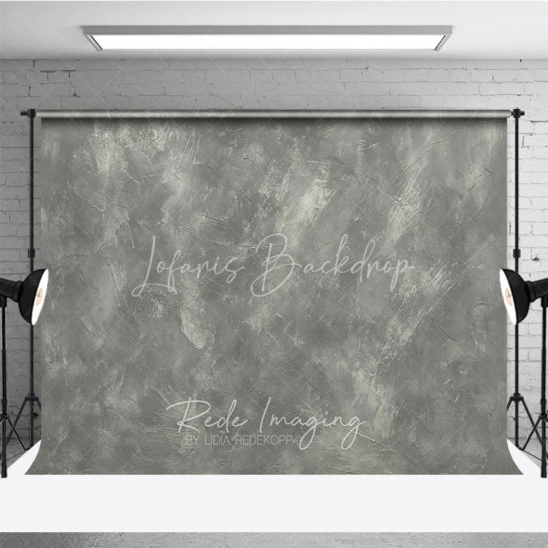 Lofaris Gray Textured Abstract Photography Backdrop Distressed Concrete Plaster Wall Background for Studio Portraits