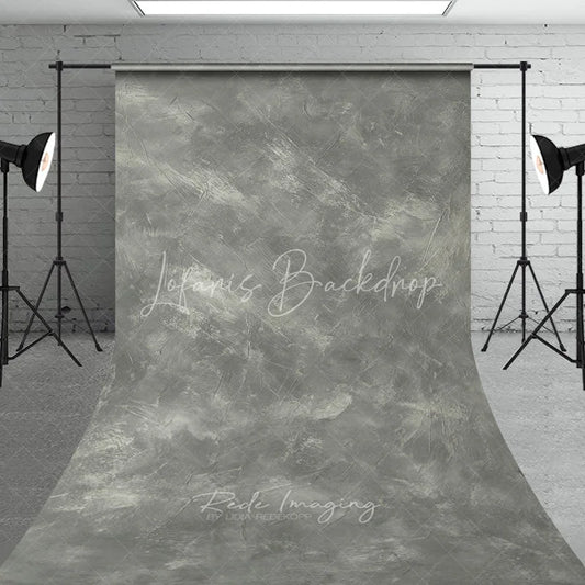 Lofaris Gray Textured Concrete Look Sweep Backdrop Abstract Distressed Industrial Studio Photography