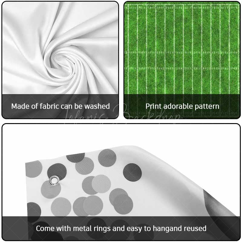 Lofaris Green Grass Goal Football Field Garage Door Banner