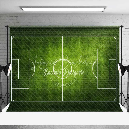 Lofaris Green Grass Soccer Field Sports Backdrop Football Game Day Party Decoration Kids Birthday Photography Background