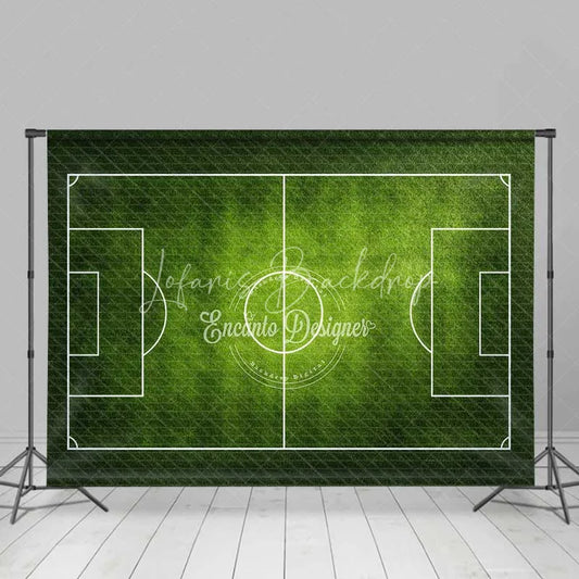 Lofaris Green Grass Soccer Field Sports Backdrop Football Game Day Party Decoration Kids Birthday Photography Background