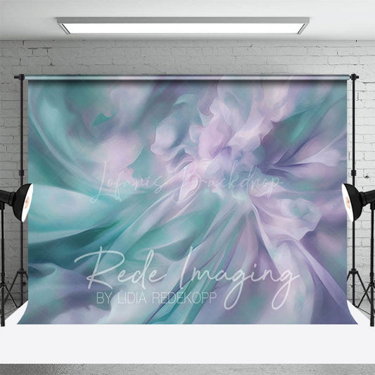 Lofaris Green Purple Pastel Oil Painting Abstract Backdrop