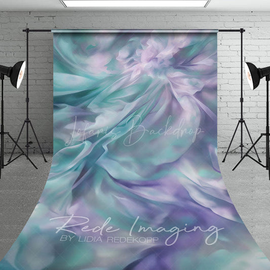 Lofaris Green Purple Pastel Oil Painting Sweep Backdrop