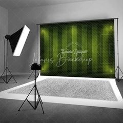 Lofaris Green Soccer Field Backdrop Football Pitch Stadium Lights Sports Theme Party Photo Booth