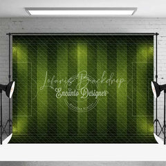 Lofaris Green Soccer Field Backdrop Football Pitch Stadium Lights Sports Theme Party Photo Booth