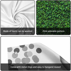 Lofaris Green Vine Leaves Wall Wedding Garage Door Banner