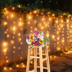 Lofaris Greenery Lighted Outdoor Wall Summer Night Backdrop