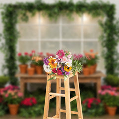 Lofaris Greenhouse Floral Fresh And Sweet Spring Backdrop