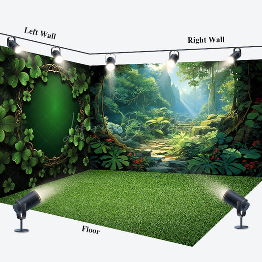 Lofaris Greeny Wonderland Paradise Spring Room Set Backdrop