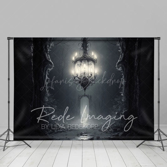 Lofaris Grey Dark Magic Chandelier Architecture Backdrop