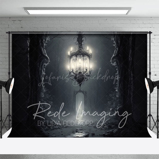 Lofaris Grey Dark Magic Chandelier Architecture Backdrop