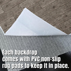 Lofaris Grey Vibe Dark Wood Fabric Floor Backdrop For Photo