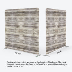 Lofaris Grey Vibe Wood Photography Square Tension Backdrop
