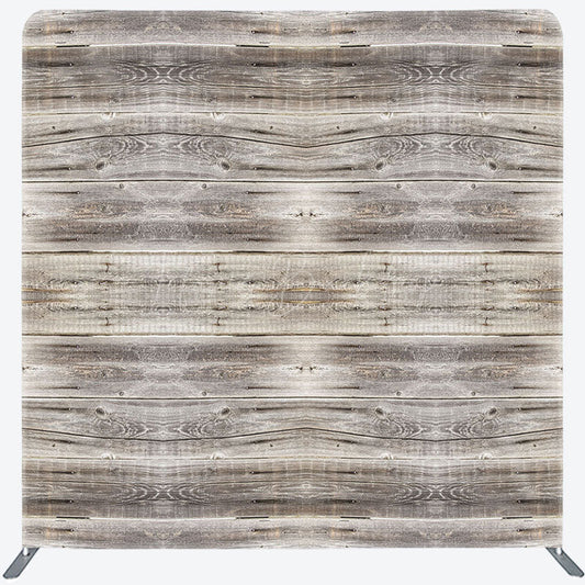 Lofaris Grey Vibe Wood Photography Square Tension Backdrop