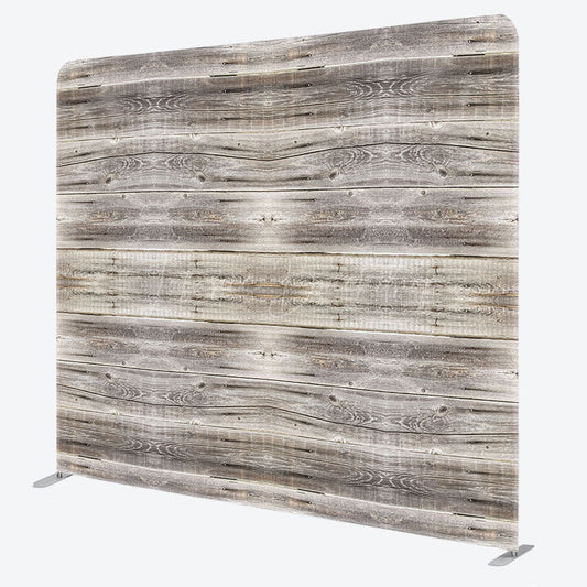 Lofaris Grey Vibe Wood Photography Square Tension Backdrop