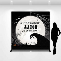 Lofaris Halloween Little Nightmare Custom Baby Shower Backdrop