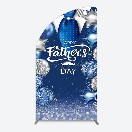 Lofaris Happy Fathers Day Suit With Balloons Half Moon Arch Backdrop