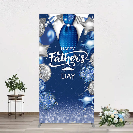 Lofaris Happy Fathers Day Suit With Balloons Rectangle Backdrop