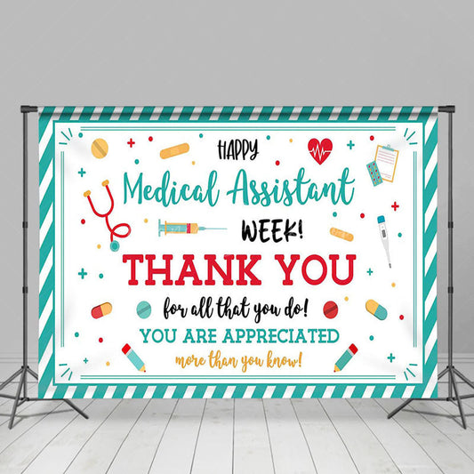Lofaris Happy Medical Assistant Week Appreciate Backdrop