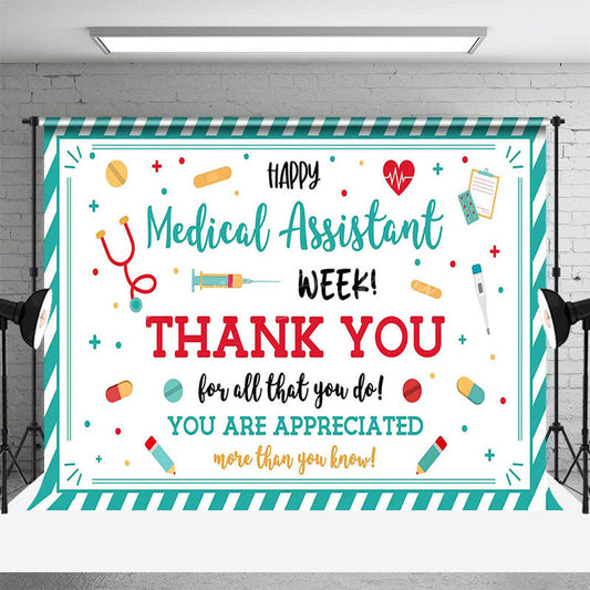 Lofaris Happy Medical Assistant Week Appreciate Backdrop