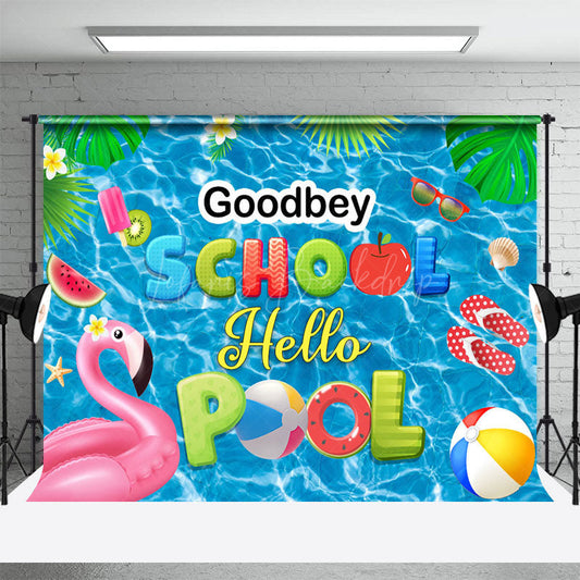 Lofaris Hawaii Floral Vacation Pool Party Summer Backdrop