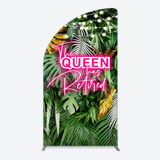 Lofaris Hawaii Queen Retirement Party Bash Half Moon Arch Backdrop