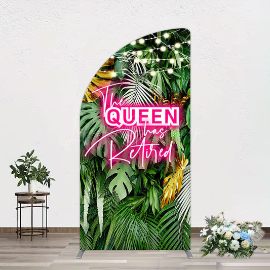 Lofaris Hawaii Queen Retirement Party Bash Half Moon Arch Backdrop