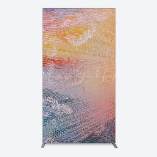 Lofaris Heavenly Sunrise Holy Halo Birthday Rectangle Backdrop