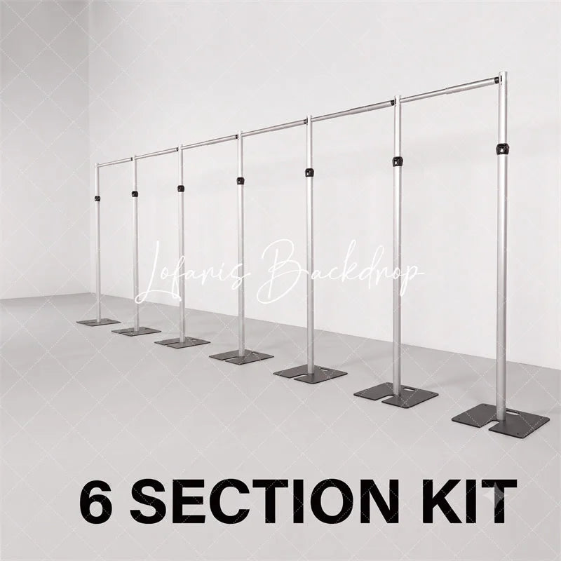 Lofaris Heavy Duty 60x10ft Pipe and Drape Stand Adjustable Wedding Backdrop Support Kit