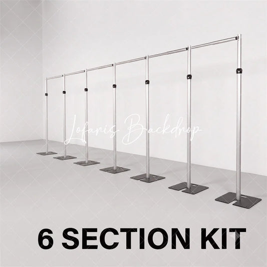 Lofaris Heavy Duty 60x10ft Pipe and Drape Stand Adjustable Wedding Backdrop Support Kit