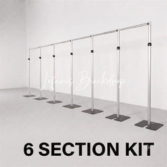 Lofaris Heavy Duty 60x10ft Pipe and Drape Stand Adjustable Wedding Backdrop Support Kit