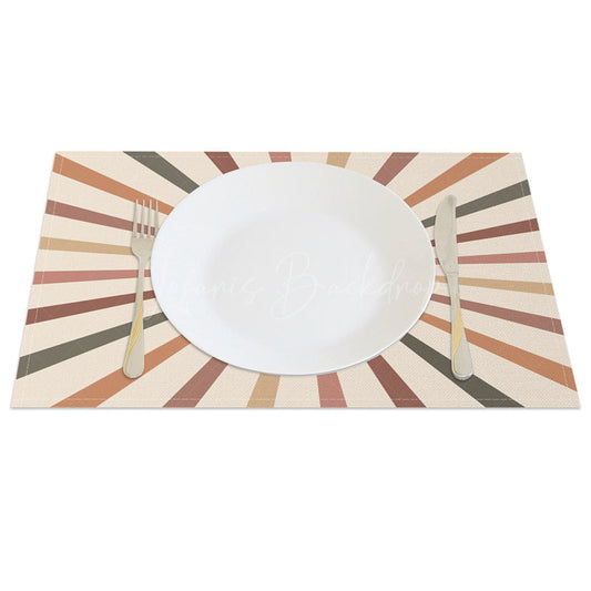 Lofaris Here Comes Sun Music World Cute Set of 4 Placemats